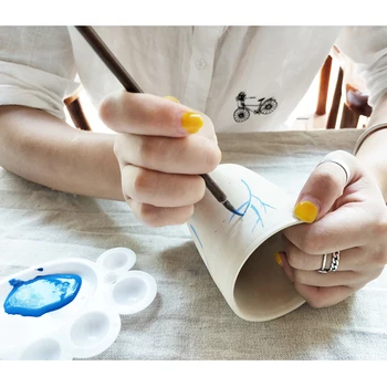 50g/butelis Keramikos Meno Underglaze Mėlynos ir Baltos spalvos Dažais Jingdezhen Šiuolaikinės Keramikos 