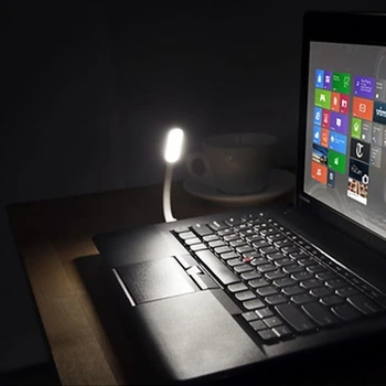 H7JA Naują Lanksčią USB LED Šviesos Mini Lempa Nešiojamas Kompiuteris Notebook PC Power Bank