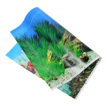 Marina Fone Lipdukas 3D Dvipusis Akvariumo Sienos Lipdukas Lipdukas Fisk Bakas, 