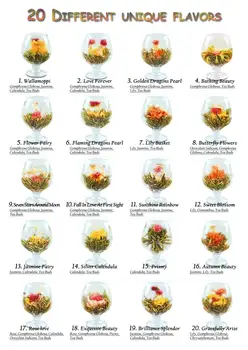 20 Vnt Žydi Įvairių Gėlių Rankų Darbo Gėlių Arbata Kinijos Žydėjimo Kamuolius Vaistažolių Amatų Gėlių, Dovanų Pakavimas