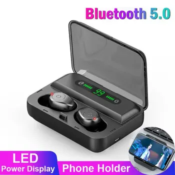 Bluetooth 5.0 Touch Kontrolės, laisvų Rankų įranga TWS Belaidžio Ausinės, 