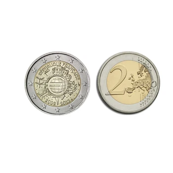 Italija 2012 10-osios metinės Emisijos Valiuta 2 Eurų Proginių Monetų Unc Realių Originali Originalios Monetos