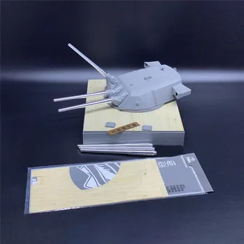 Metalo Barelį & Medinio Denio Ir 3, Kriauklių, 1/72 Battleship Yamato Modelis Šarvuotis Trys Gėlės 0510