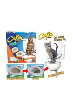 Pet Zoom Petzoom Citi Kitty Kačių Tualetas Mokymo Kačių Tualeto Rinkinys nemokamas pristatymas nuo Turkija