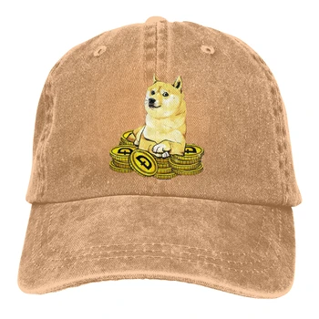 Pirkti Dogecoin Klasikinis Beisbolo kepuraitę Vyrų Dogecoin Juokinga Bitcoin Kepurės spalvų Moterys Vasarą Rinktinėje