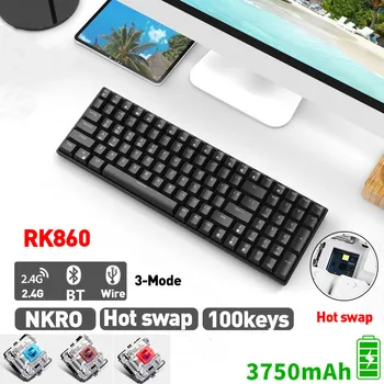 RK860 HotSwap Mechaninė Žaidimų Klaviatūra 100keys NKRO 
