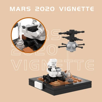 SS Marsą 2020 Vinječių Transporto priemonės Blokai Marso Automobilių Kosmoso Transporto Plytų Švietimo Žaidimas 