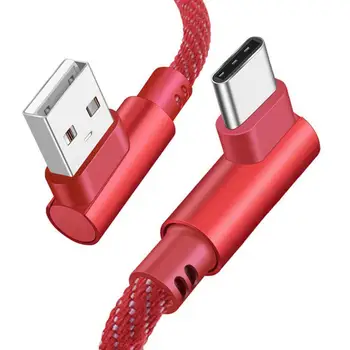 USB 3.1 Didelės Spartos Perdavimo spartą, C Tipo 90 Laipsnių teisingus Duomenis 3.1 Karšto Sync C Greitas USB Kabelis Kampas Įkrovimo Kroviklis A1B6