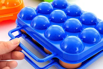 Šaldytuvas Portable12 Kiaušiniai Plastikinės Talpyklos Laikiklį Lankstymo Kiaušinių Laikymo Dėžutė Rankena Atveju Sandariai Talpykla Plastikinę Dėžutę