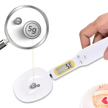 0,1 g/500g elektroninės svėrimo šaukštas Virtuvės Matavimo Šaukštas, matavimo puodelis šaukštas Masto Mini Virtuvės Svarstyklės Kepimo Reikmenys