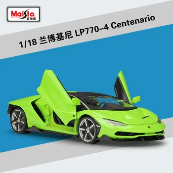 1:18 Maisto Lamborghini Huracan LP770 Lydinio Modelio Automobilių Statinis Metalo Modelio Transporto priemonių