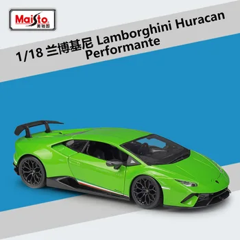 1:18 Maisto Lamborghini Huracan LP770 Lydinio Modelio Automobilių Statinis Metalo Modelio Transporto priemonių