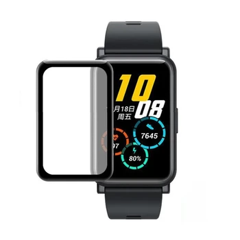 1/3/5VNT 3D Išlenkti Aišku, Minkštas Pluošto Apsaugines Stiklo Huawei Žiūrėti Tilptų Smartwatch viso Ekrano Apsauginės plėvelės, Apima