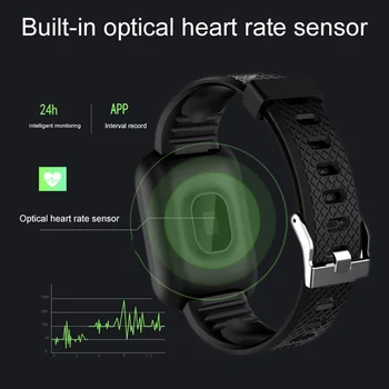 1.3 colių Ekranas Širdies ritmo Monitorius Pedometer Sporto Smart Apyrankės, skirta 