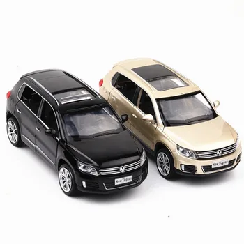 1:32 Volkswagen Tiguan Automobilio Modelį Lydinio Automobilių lydinio Žaislas Automobilio Modelį Traukti Atgal, Vaikų Žaislas Kolekcionuojamų Vaikų Dovanų