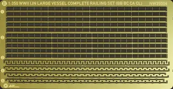 1/350 Turėklai: antrojo pasaulinio KARO IJN Dideli Laivai (BB/BC/CA/CL) NW35004 Modelis Rinkiniai