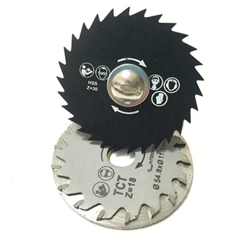 1/3pcs Mini diskinio Pjūklo Ašmenys 54.8 mm Out Skersmens Aukštos Kokybės Medienos Pjovimo Peilis Medienos apdirbimo pjauti Įrankių Priedai