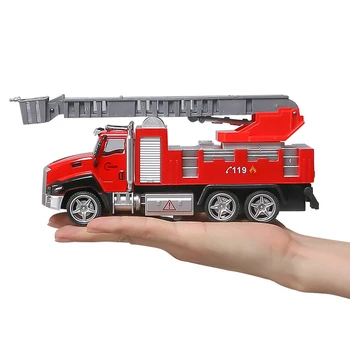 1:42 Masto ugniagesių Automobilio Modelį Žaislai Diecast Transporto priemonės, Žaislai, Karšto Traukti Atgal, Ratų 21cm Lydinio Atuo Vaikai Fire Truck Žaislas Kalėdos Dovanas