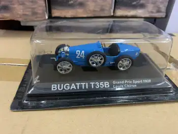 1/43 BUGATTI T35B Grand Prix Sporto 1928 Metais Louis Chiron DieCast Modelio Surinkimo