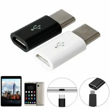 1-5vnt Tipas-C Adapter Micro USB Female Į C Tipo Vyrų Mobiliojo Telefono Duomenų Apmokestinimo Xiaomi 
