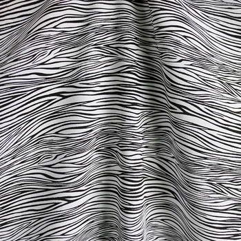 1 metras X 1.45 metro juostele zebra medvilnės audinio popelinowy viskozė popelinowy suknelė tissu