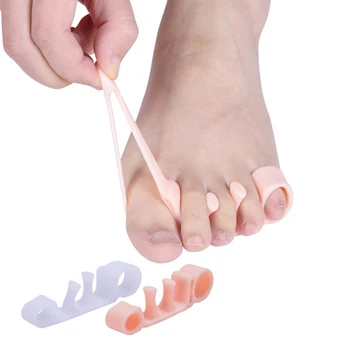 1 Pora Minkštos Silikono Kojų Separatorius Elastinga Guz Korektorius Orthotics Kojų Ištiesinimo Priemonės, Sumažinti Kojų Skausmą, Unisex
