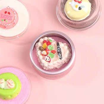 1 Vnt 1/12 1/6 Lėlių Mini tortas Jar Modeliavimas Maisto Desertas Mousse Cake Modelis Doll House Dekoro