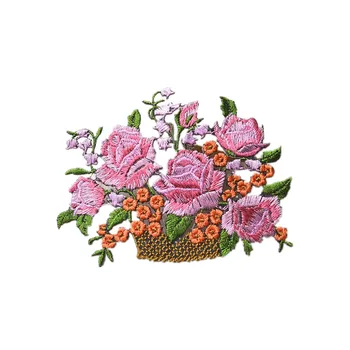 1 Vnt. naujų Aukštos Kokybės gražus krepšelis, gėlės lopai Drabužiai, Džinsai Maišelį Geležies puikus Dėmės 