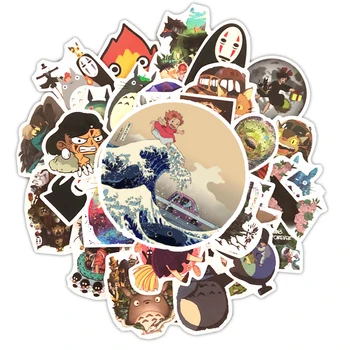 10/30/50PCS Animacinių filmų Hayao Miyazaki Anime Lipdukai Atkakli Toli Totoro Ne Veido Vyras Nešiojamas Riedlentė Lagaminą Automobilių Gitara Lipdukas