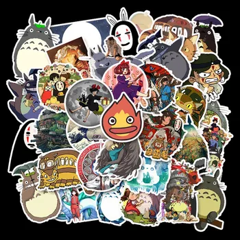 10/30/50PCS Animacinių filmų Hayao Miyazaki Anime Lipdukai Atkakli Toli Totoro Ne Veido Vyras Nešiojamas Riedlentė Lagaminą Automobilių Gitara Lipdukas