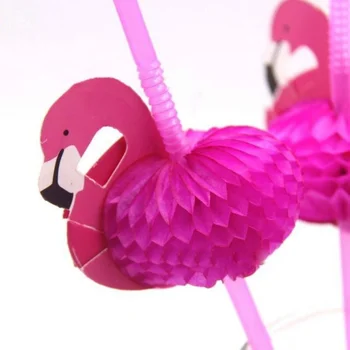 10/50Pcs Flamingo Kokteilių Gėrimas Vienkartiniai Šiaudelius Vestuves Tiekia Dekoratyvinių Šiaudų Virtuvės kokteilių taurės tokios Priedai
