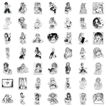 10/50pcs/set Animacinių filmų Hentai Seksualus Pinup Bunny Mergina Waifu Anime Sumaišyti Grafiti, Lipdukai, Nešiojamas 