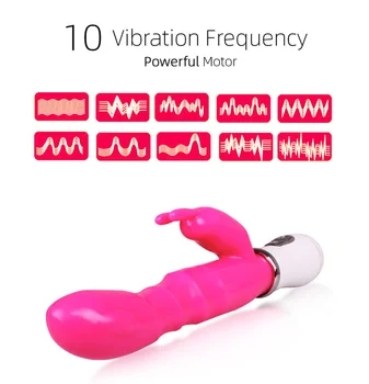 10 Greičio G Spot Vibratorius Moterims Makšties masažas Dildo Silicio Vibratoriai Klitorio Stimuliatorius Kaištis anal Sex, Žaislai Suaugusiems 18