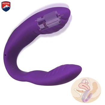 10 Greičio U Tipo Vibrador Vibratorius Moterims USB Įkrovimo G-Spot Skatinti Vibratoriai Suaugusiųjų žaislų Pora Masažas Produktas