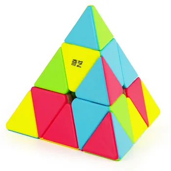 10 Rūšių Qiyi 3x3x3 Piramidės Greitis Magic Cube Professional Magic Cube Galvosūkiai Spalvinga Švietimo Žaislai Vaikams
