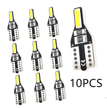 10 Vienetų T10 LED lemputės Automobilių Salono Šviesos 