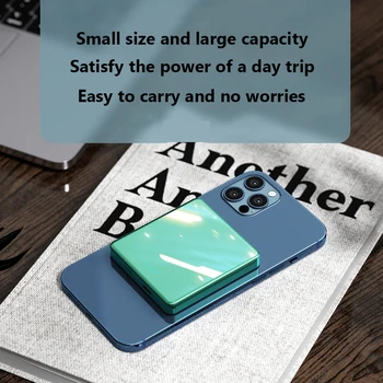 10000mAh mini Belaidis Magnetinis Galia Banko iphone 12 12pro 12promax magsafe įkroviklį, Mobilusis Telefonas powerbank Išorės baterija