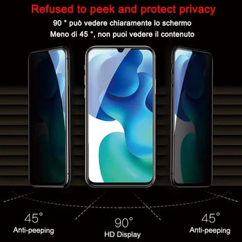 100D Pilnas draudimas Privatumo Hidrogelio Filmas Xiaomi 10 Pro Anti Spy Ekrano apsaugos Xiaomi mi Pastaba cc9 Lite 10 pro Ne Stiklo