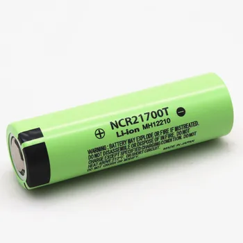 100VNT 21700 NCR21700T ličio įkraunama baterija 4800mAh), 3,7 V 40A didelio biudžeto įvykdymo patvirtinimo baterija didelės drenažo Li-ion baterija