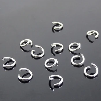 100vnt/daug Nerūdijančio Plieno 3 Spalvų Šuolis Žiedai & Split Žiedai 