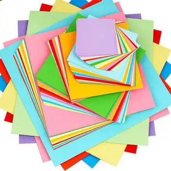 100vnt Kvadratinių Origami Popieriaus Vaikas 
