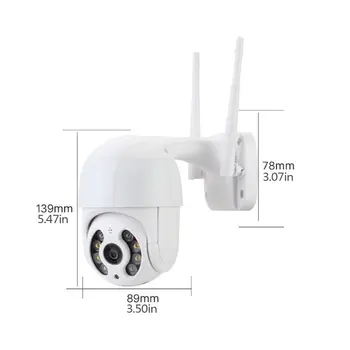 1080P vaizdo Kamera Dviguba Šviesos Šaltinis AI Smart Dome Kameros Išorės Vandeniui Dome IP Sukasi Wifi Kamera, Apsaugos Vaizdo Stebėjimo