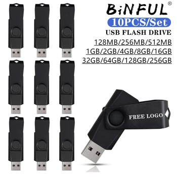 10VNT 2021 USB Flash Drive 64GB 16G 32G 8G 4GB 512MB pen ratai 