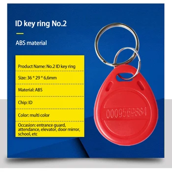 10vnt/Daug 125Khz Artumo RDA EM4305 T5577 Smart Card Skaityti Ir Perrašomąjį Simbolinį Žymeklį Keyfobs Keychains Prieigos Kontrolė