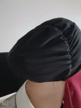 10VNT /DAUG Custom minkštas šifono SU bžūp ir reguliavimas virvės hijab musulmonų headwrap islamo skarelė hijab
