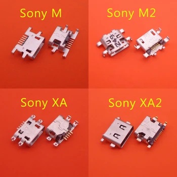 10vnt Micro USB Jungtis Įkrovimo Lizdas Sony Xperia M C1904 C1905 C2004 C2005 / M2 S50H D2305 D2306 D2303