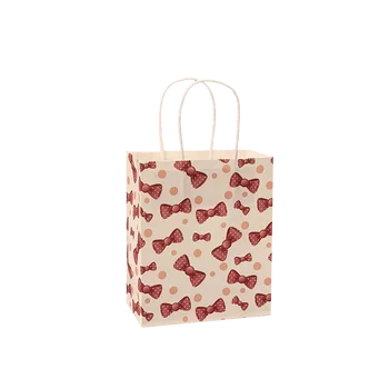 10vnt Mielas kraft paper bag Vestuvių dovanų maišeliai Takeaway krepšys su rankenomis vaikų, dovanų maišeliai Suvenyrų paketas
