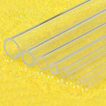 10vnt WJDG Modelis tiesiogiai 2mm-10 mm akrilo organinio Stiklo vamzdelis, vamzdis 