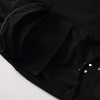 11 BYBB TAMSU Multi Pocket Hip-Hop Haremo Kelnės Vyrams Elastinga Juosmens Harajuku Streetwear Poilsiu Mens Techwear Tactical Kelnes