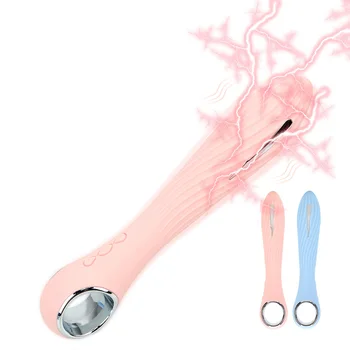 12 Dažnio Elektros srovės Impulso Dildo Vibratorius G-Spot Moterų Masturbator Klitorio Stimuliatorius Elektros Smūgio vibratorius
